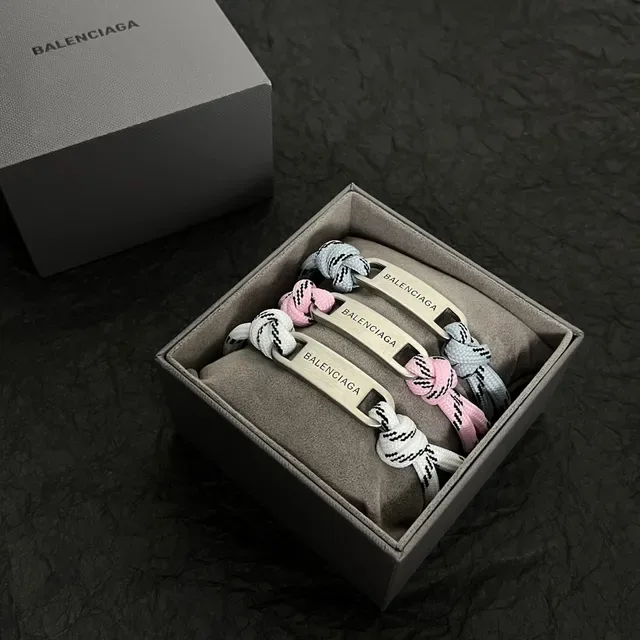 Balenciaga Rope and Engraved Plate Bracelet 6