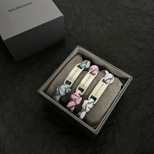 Balenciaga Rope and Engraved Plate Bracelet 7