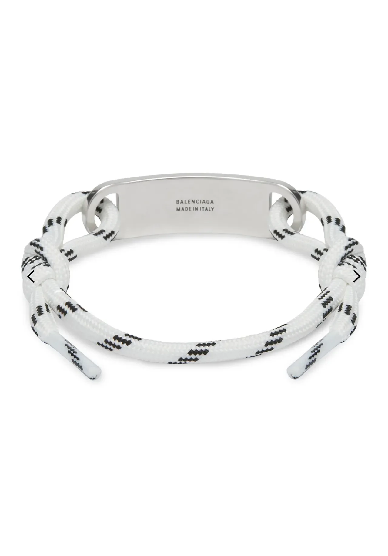Balenciaga Rope and Engraved Plate Bracelet 8