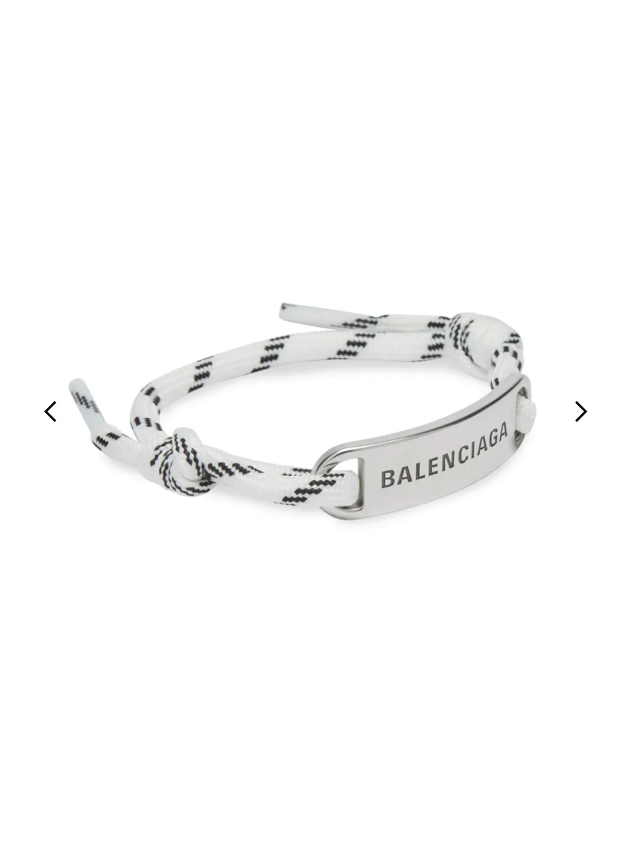 Balenciaga Rope and Engraved Plate Bracelet 9