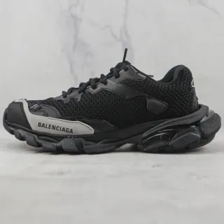 Balenciaga Runner أحذية رياضية سوداء و رمادية سميكة الأرضية