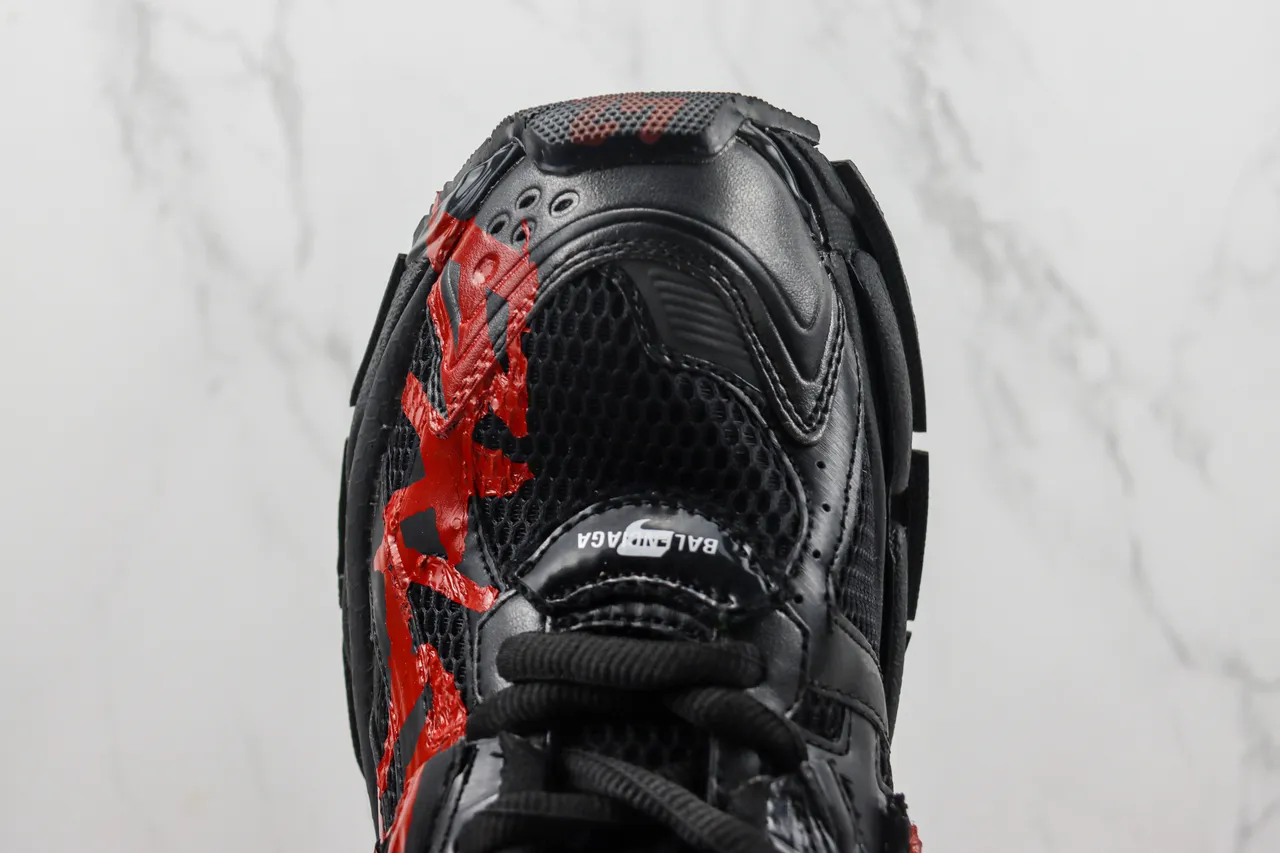 Balenciaga Runner Graffiti Black Red Chunky Sneakers 6