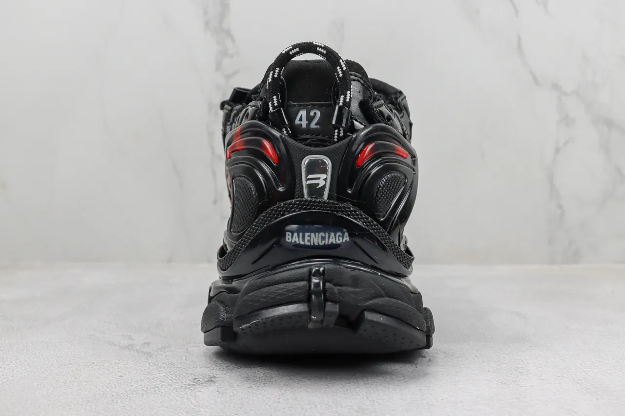 Balenciaga Runner Graffiti Black Red Chunky Sneakers 9
