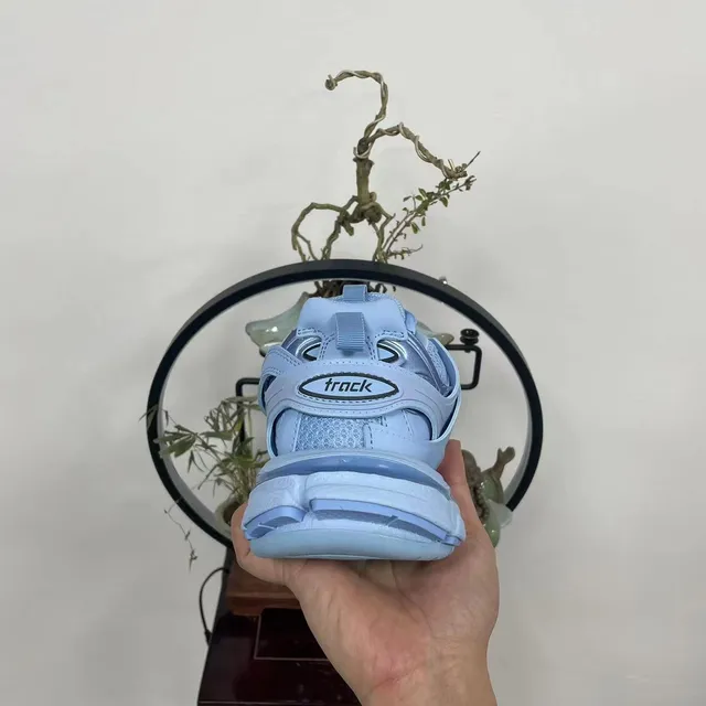 Balenciaga Runner Light Blue Chunky Sneakers 4