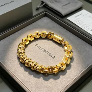 سوار Balenciaga سلسلة جمجمة ذهبي اللون روابط سداسية