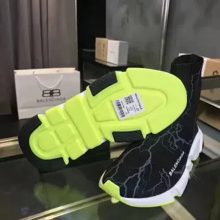 Balenciaga Speed Trainer أسود نيون أصفر سكيورز لايف ستايل