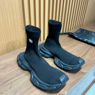 Balenciaga Speed Trainer Tênis Lifestyle Pretos com Ajuste de Meia