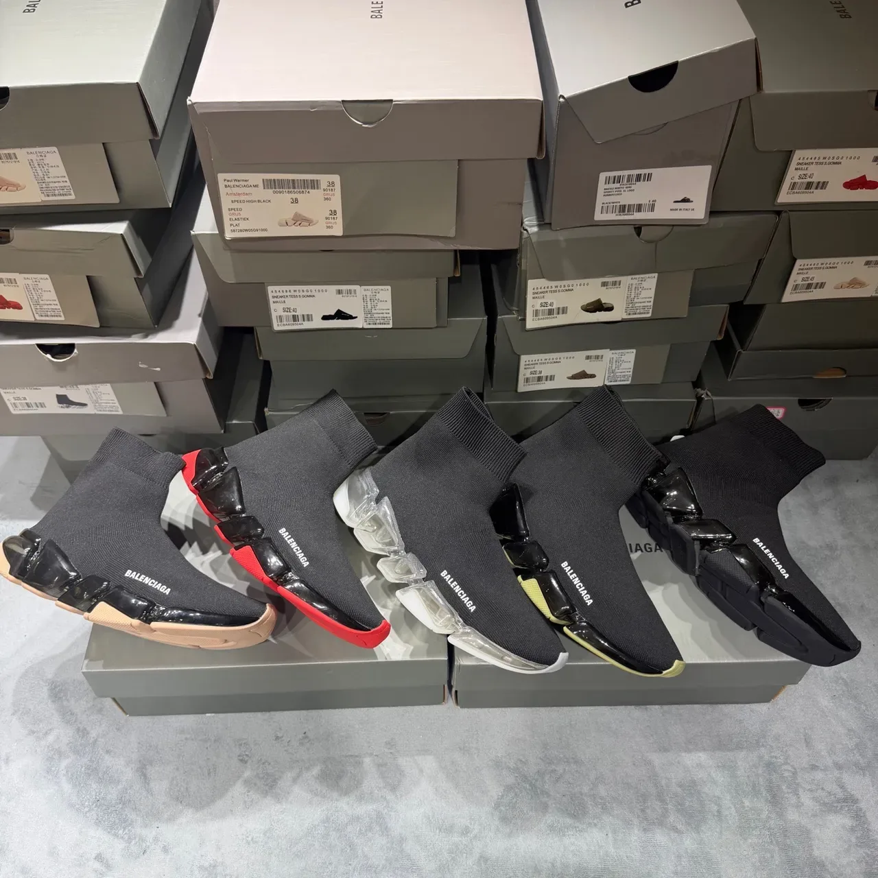 Balenciaga Speed Trainer Black Sock-Fit Lifestyle Sneakers 2