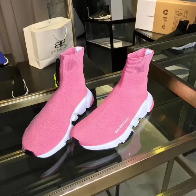 Balenciaga Speed Trainer rose ajustement chaussette style de vie sneakers 2