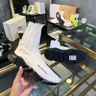 Balenciaga Speed Trainer সাদা এবং কালো Lifestyle Sneakers