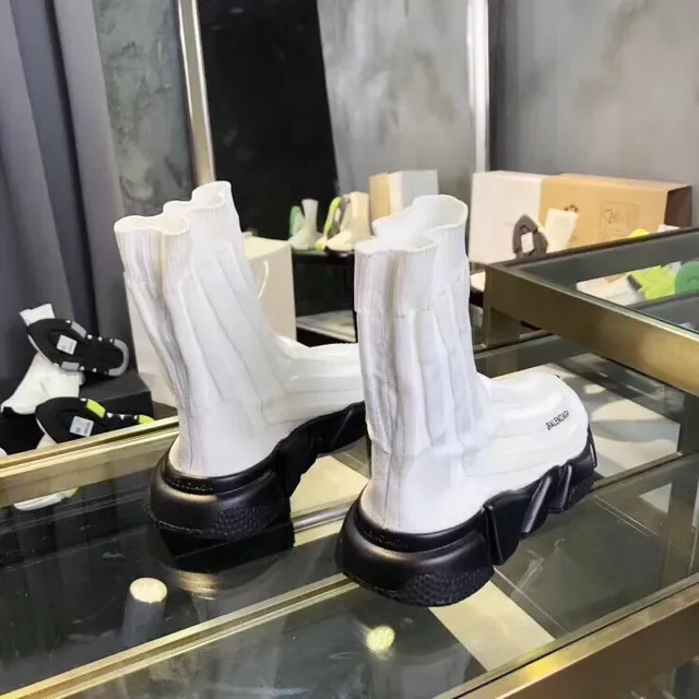 Balenciaga Speed Trainer أبيض وأسود Lifestyle Sneakers 2