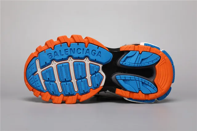 Balenciaga Track Sneaker Branco Laranja Azul Cinza Tênis Chunky 6