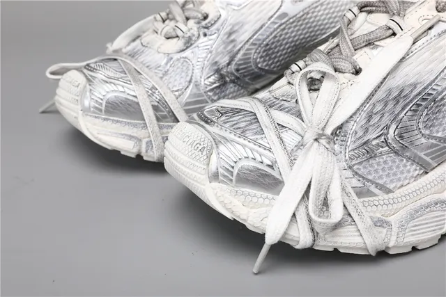 Balenciaga Track Trainer حذاء رياضي أبيض كامل 4