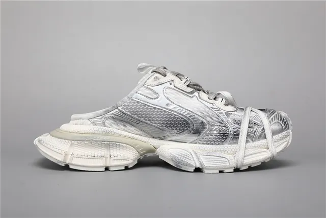 Balenciaga Track Trainer حذاء رياضي أبيض كامل 8