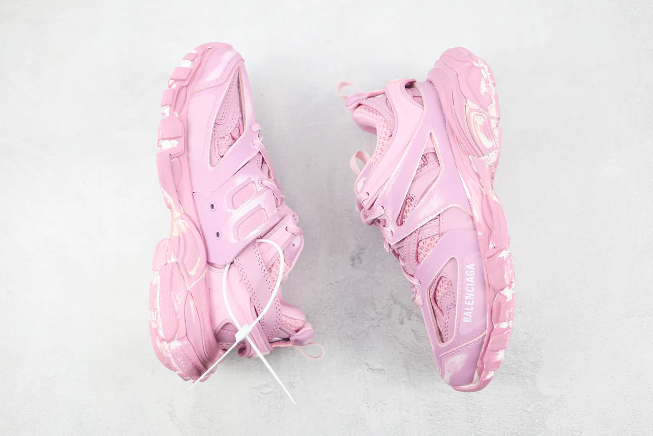 Balenciaga Track Trainer Chaussures roses chunky 2
