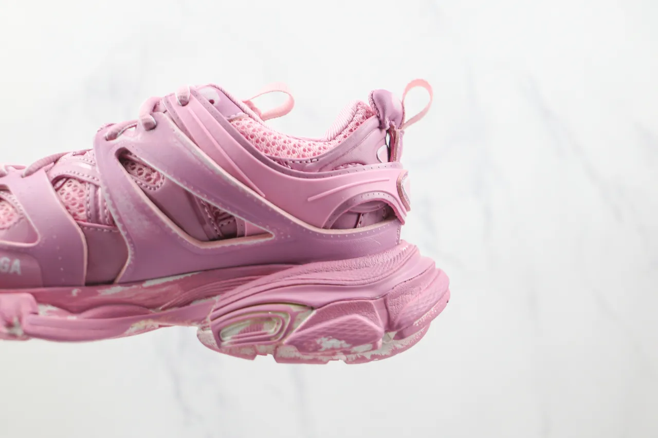 Balenciaga Track Trainer Chaussures roses chunky 7