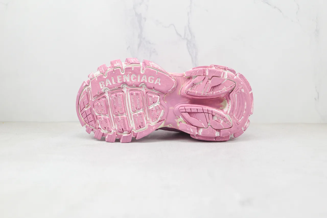 Balenciaga Track Trainer Chaussures roses chunky 8