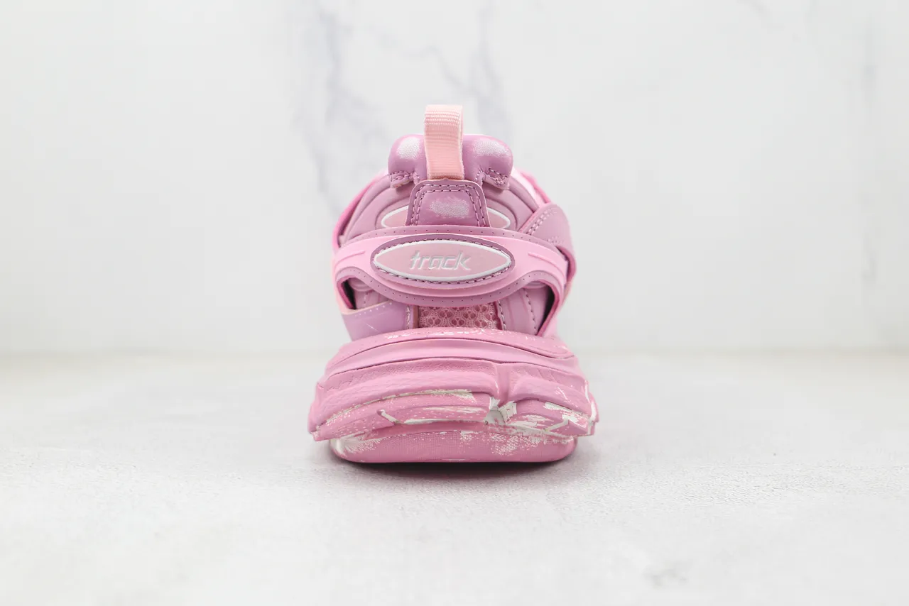 Balenciaga Track Trainer Chaussures roses chunky 9