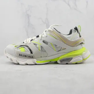 Balenciaga Track Trainer أبيض بيج أخضر نيون أحذية رياضية سميكة