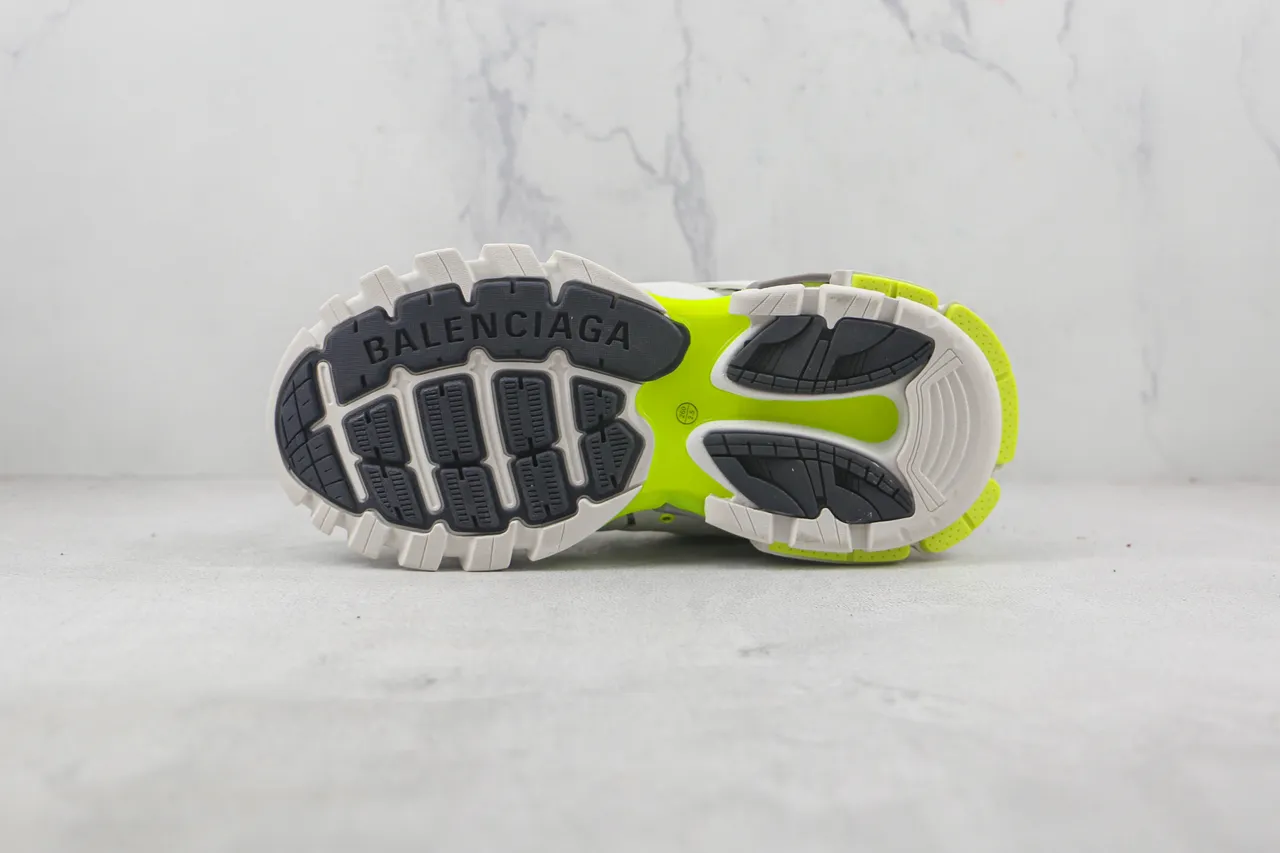 Balenciaga Track Trainer Sneakers Chunky Blanc Beige Vert Néon 8