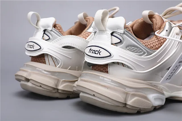Balenciaga Track Trainer sneakers chunky blancs et marrons 2