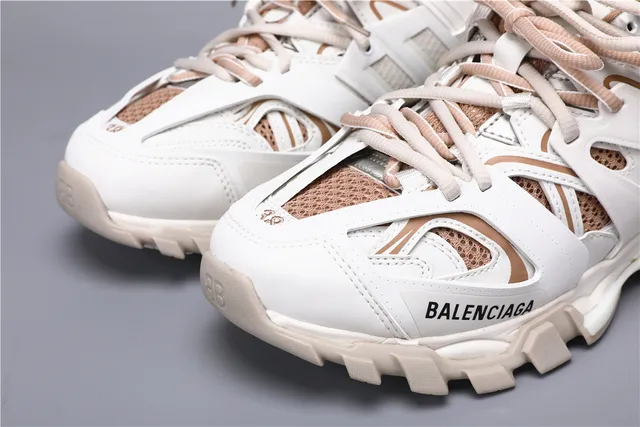 Balenciaga Track Trainer sneakers chunky blancs et marrons 4