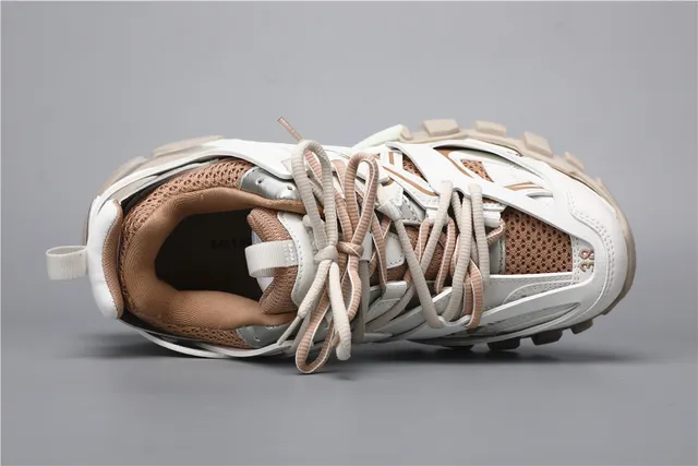Balenciaga Track Trainer sneakers chunky blancs et marrons 7