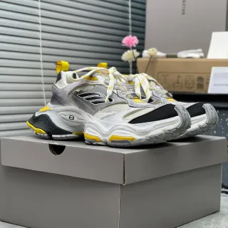 Balenciaga Track Trainer tênis chunky branco, cinza, preto, amarelo