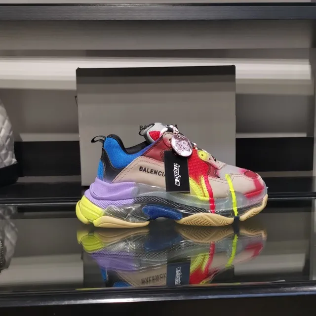 Balenciaga Triple S أحذية رياضية سميكة متعددة الألوان 1