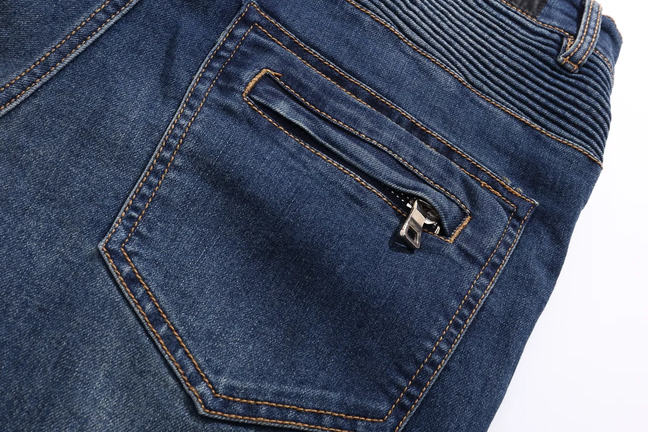 Balmain Biker-Style Ribbed Denim Shorts 5