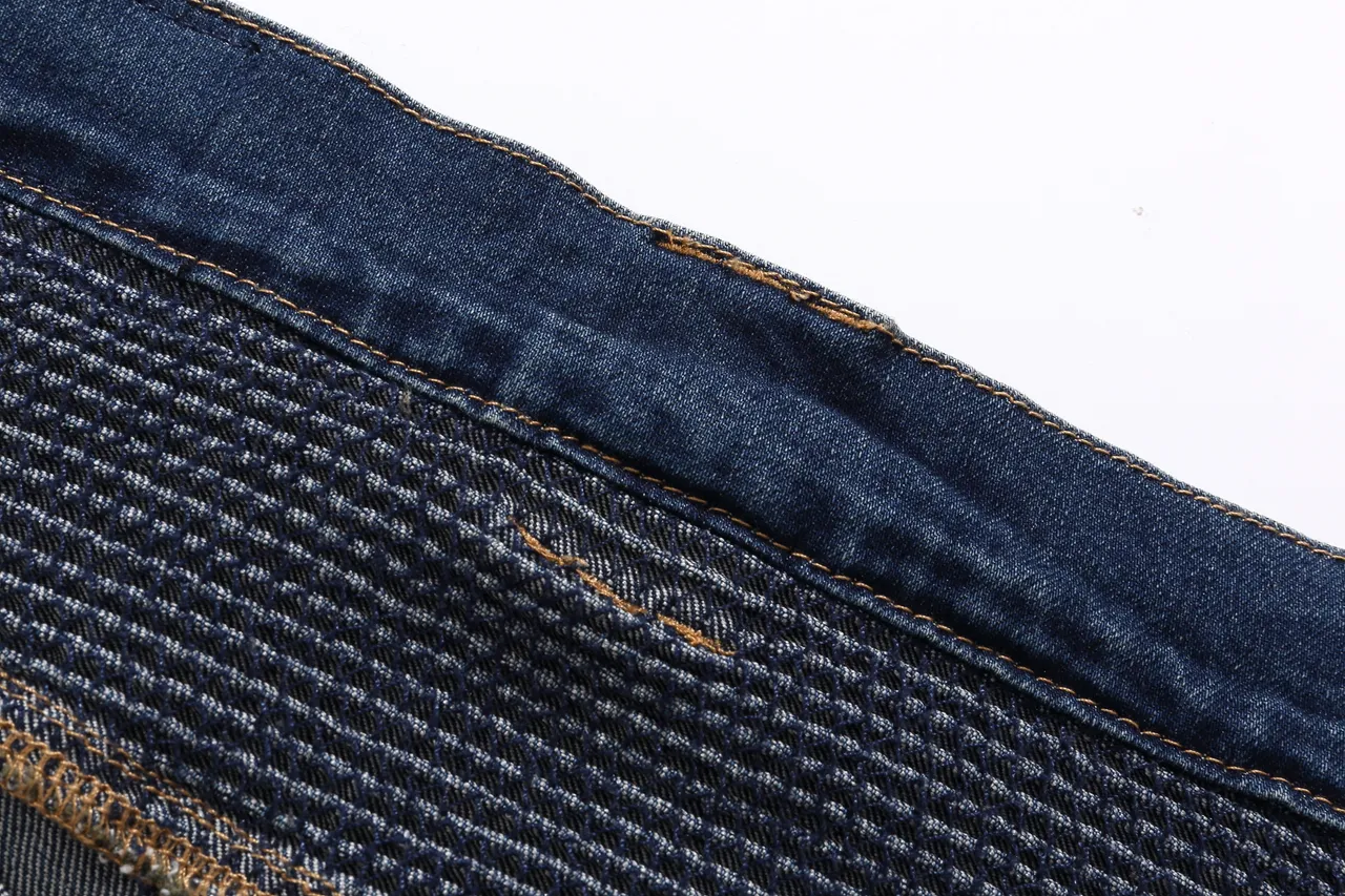 Balmain Biker-Style Ribbed Denim Shorts 8