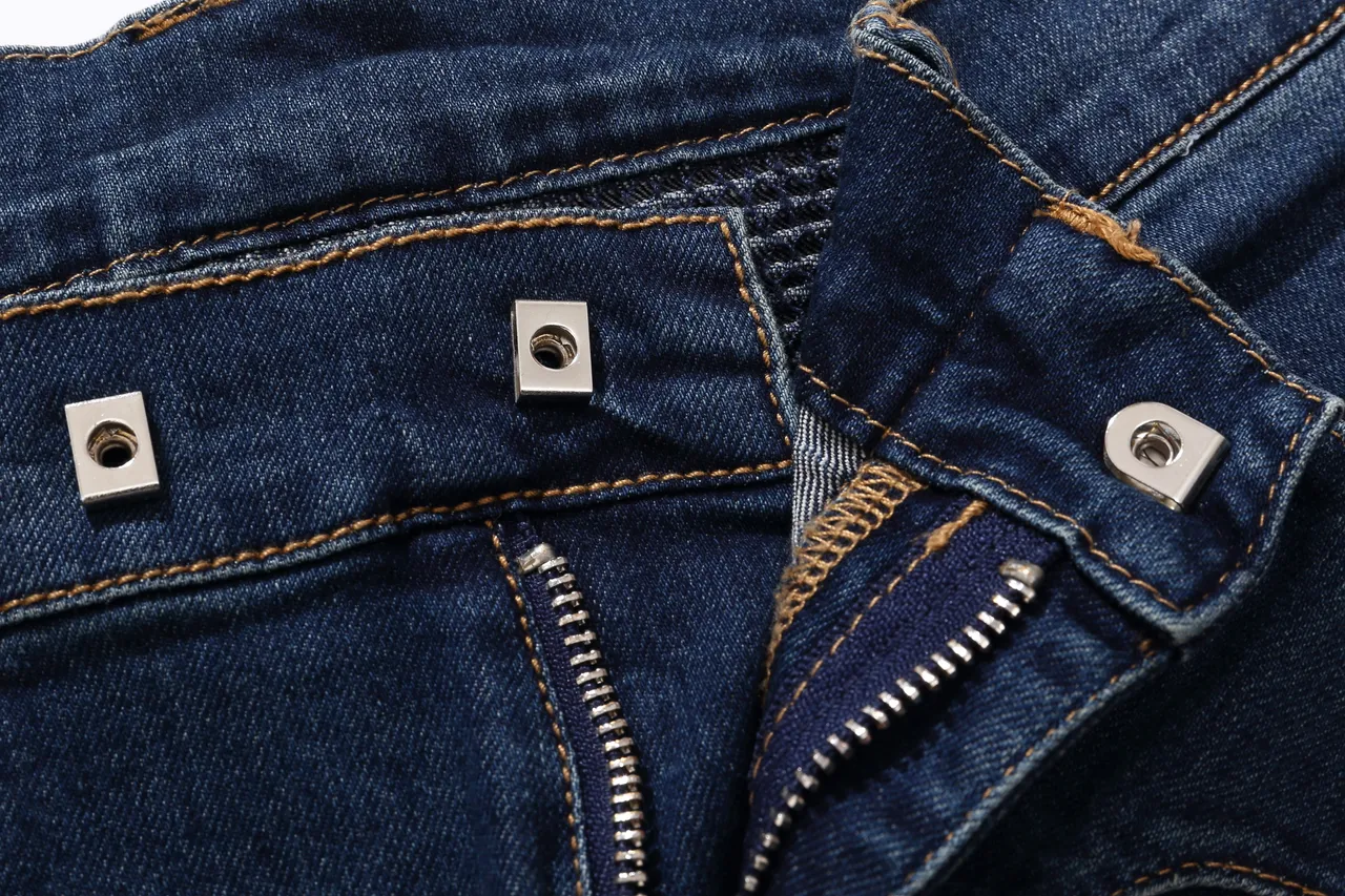 Balmain Biker-Style Ribbed Denim Shorts 9