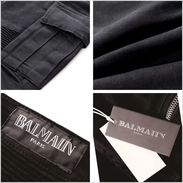 Balmain Pantalons Cargo avec Poches, Ribbed à Genou, Tapered 2