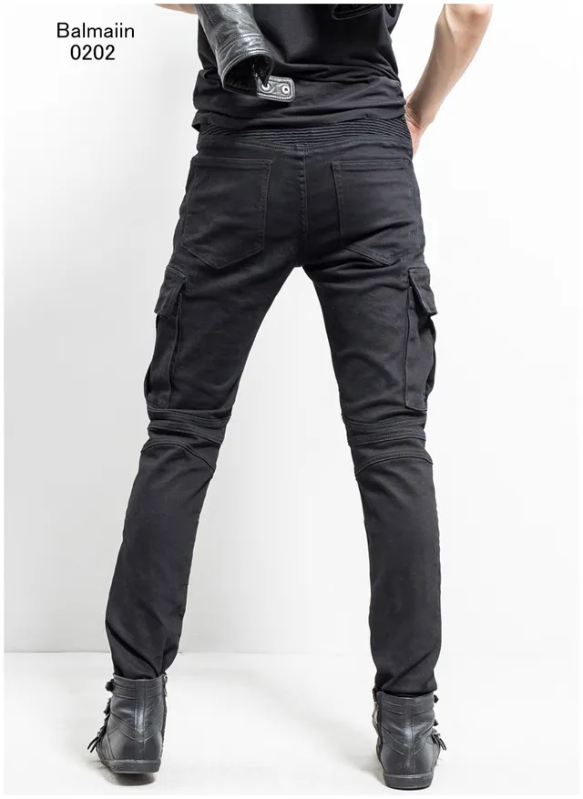 Balmain Pantalons Cargo avec Poches, Ribbed à Genou, Tapered 4