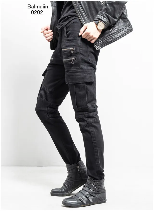 Balmain Pantalons Cargo avec Poches, Ribbed à Genou, Tapered 5