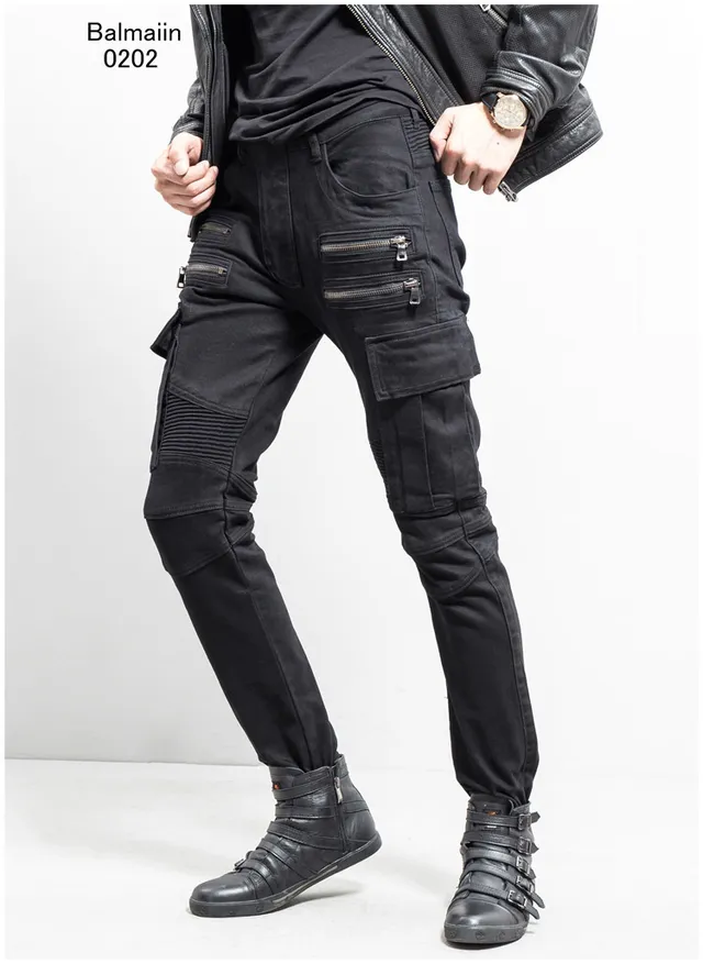 Balmain Pantalons Cargo avec Poches, Ribbed à Genou, Tapered 8