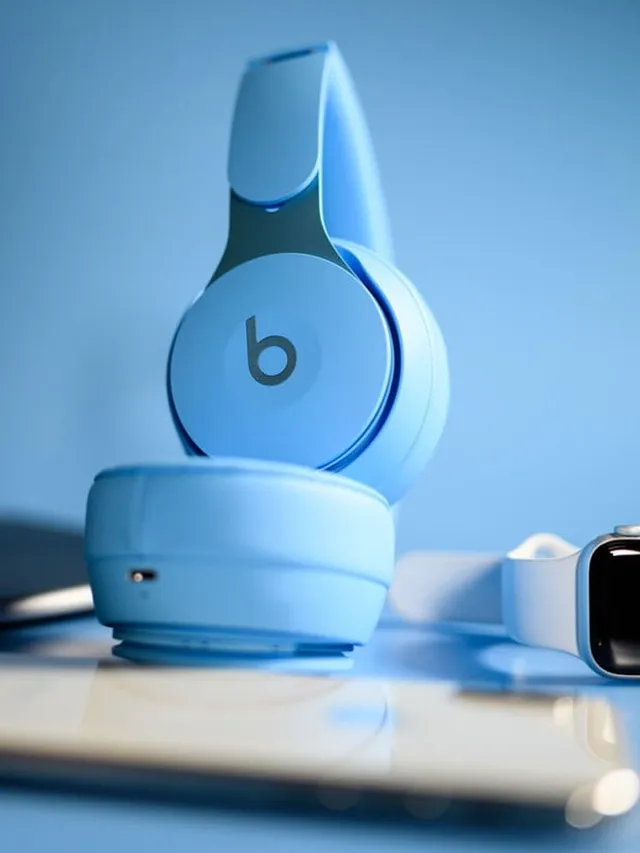 Beats White Gold Compact Matte Finish Over-ear Headphones 15