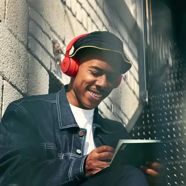 Beats White Gold Compact Matte Finish Over-ear Headphones 24
