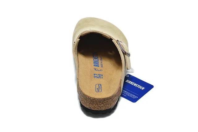 Birkenstock Arizona bege camurça zueco 3