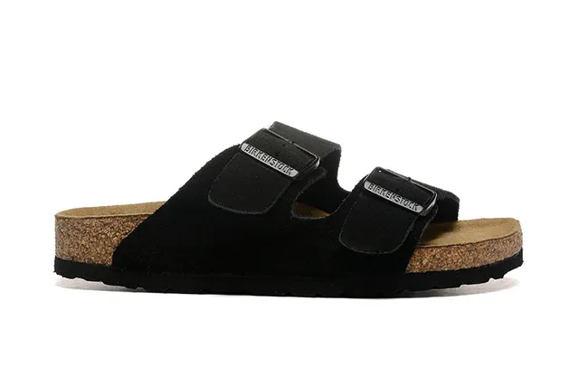 Birkenstock Arizona صندل كاجوال سويد أسود 6