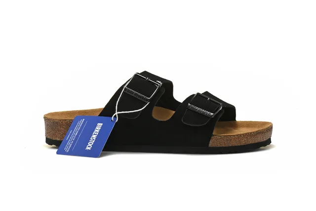 Birkenstock Arizona sandália casual de camurça preta 2