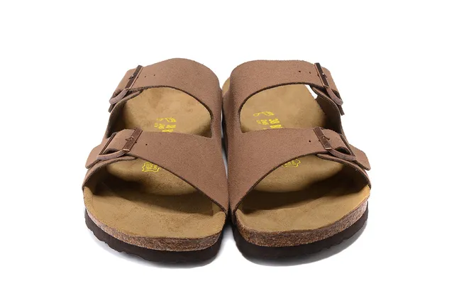 Birkenstock Arizona Marron Aspect Daim à Deux Brides Sandales Casual 5