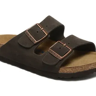 Birkenstock Arizona গাঢ় বাদামী সুয়েড ক্যাজুয়াল স্যান্ডেল