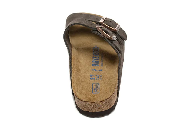 Birkenstock Arizona Sandales Casual daim Brun Foncé 4