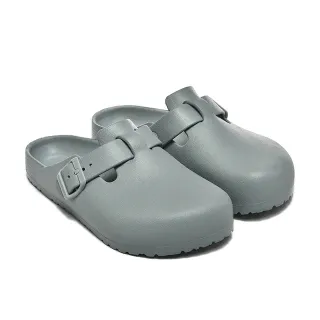 Birkenstock Arizona Gray ডুয়াল স্ট্র্যাপ বাকেল ক্লোজার মোল্ডেড কন্টুর ফুটবেড ক্লোগ