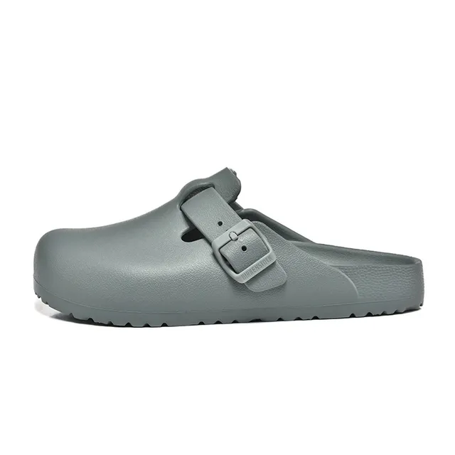 Birkenstock Arizona Gray Correia Dupla Fecho Moldeado Contorneado Pé Sabot 2