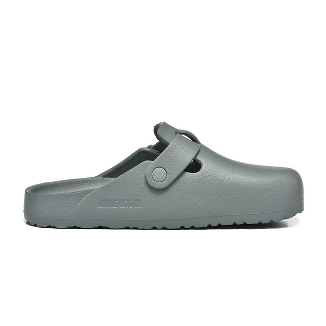 Birkenstock Arizona Gray Correia Dupla Fecho Moldeado Contorneado Pé Sabot 4