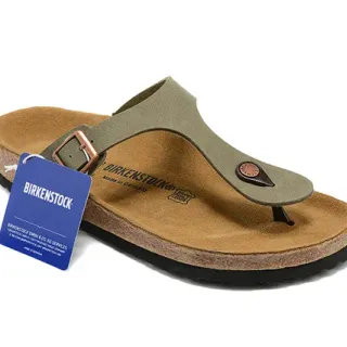 Birkenstock Arizona তেলচে সবুজ আরামদায়ক স্যান্ডেল