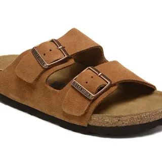Birkenstock Arizona ট্যান সুয়েড ক্যাজুয়াল স্যান্ডেল