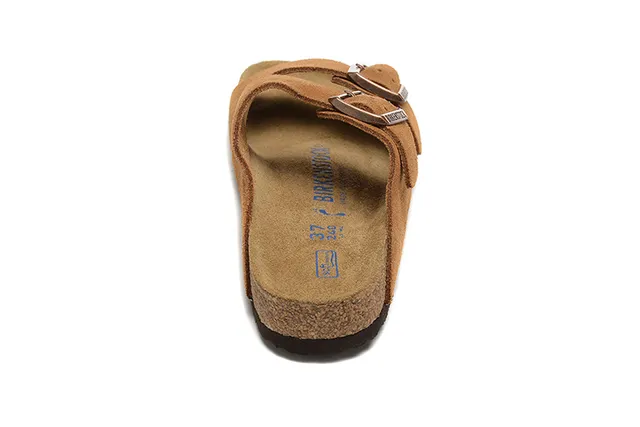 Birkenstock Arizona Sandales casuales en daim tan 4
